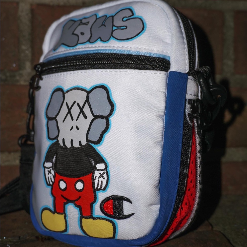 Kaws Mickey Champion Sling Bag